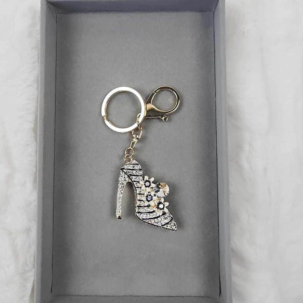 NWOT Rhinestone Heel Keychain/Bag Charm